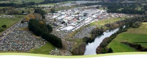 Fieldays transport to Mystery Creek via Camjet jet boat. Photo of the jetty at Fieldays.