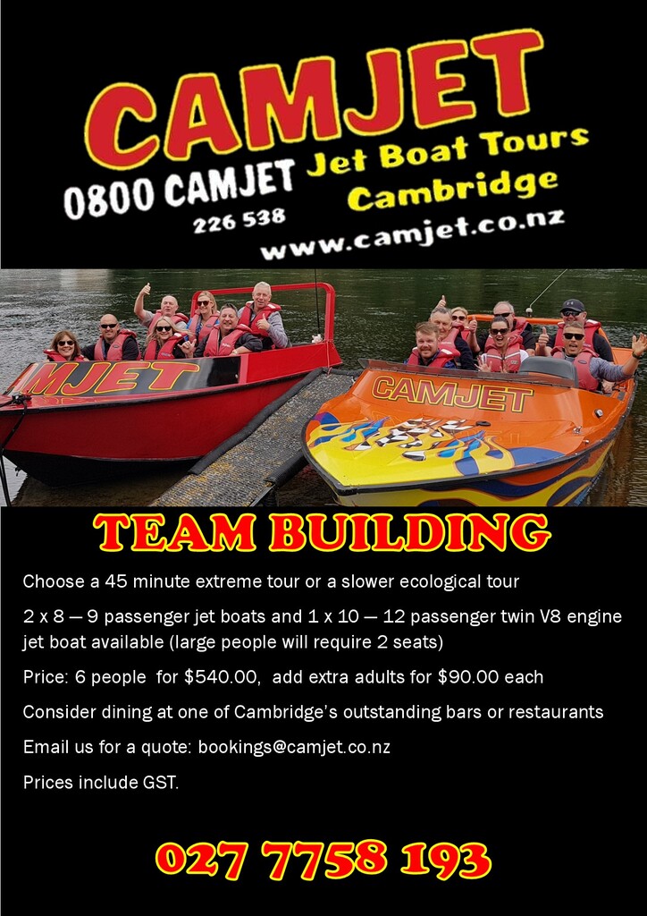 Team building - Jet boat - Camjet Cambridge